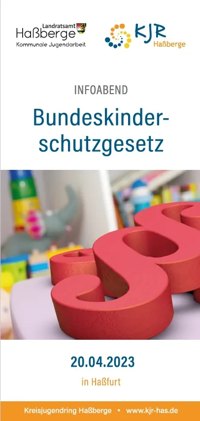 Flyer zum Infoabend Bundeskinderschutzgesetz 2023