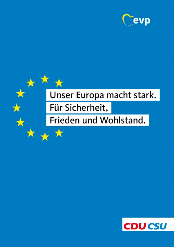Wahlprogramm der CDU,CSU mit dem Satz