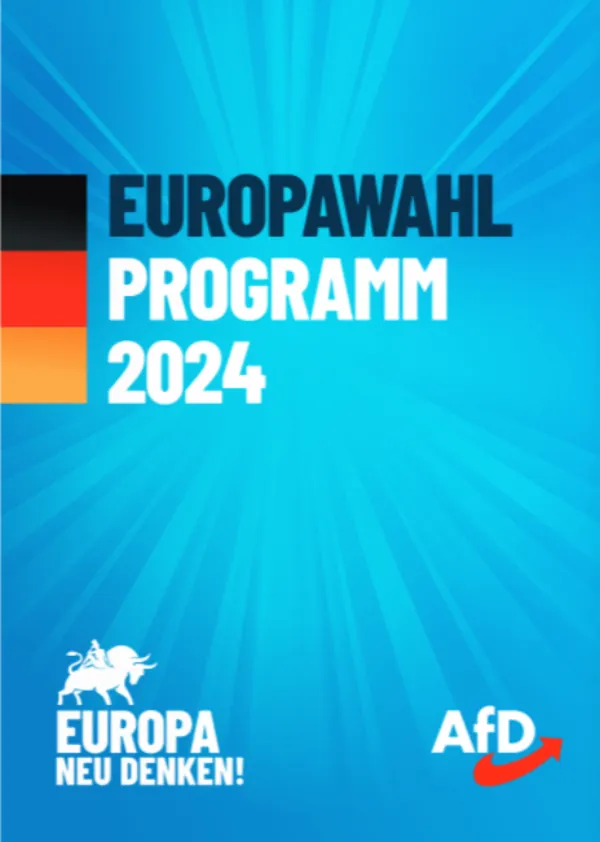Deckblatt Wahlprogramm der AFD