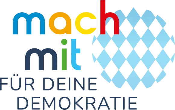 Logo "mach mit für deine Demokratie"