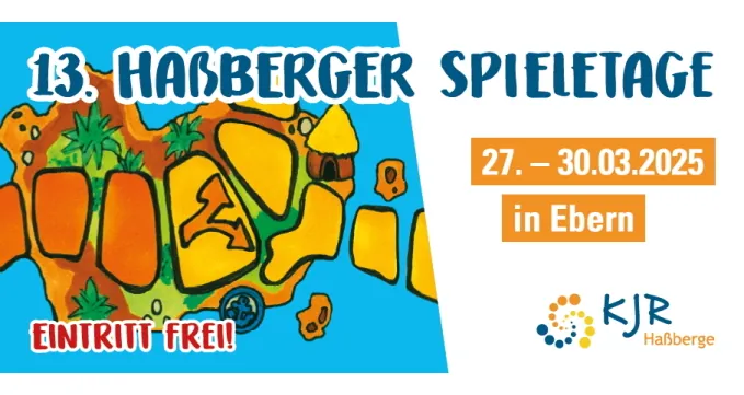 Werbeflyer für die 13. Haßberger Spieletage